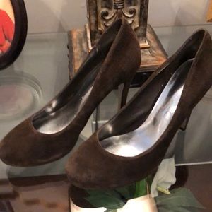 Jessica Simpson GUC Leather suede heels. Sz 6-1/2.